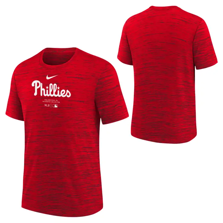 T-shirt PHILADELPHIA PHILLIES MLB AC Velocity 24 ROUGE