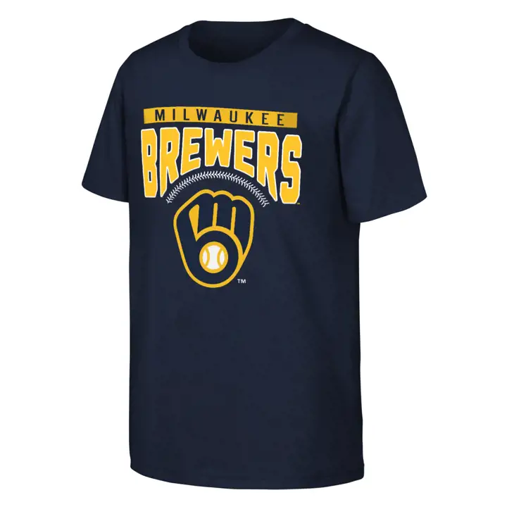 MILWAUKEE BREWERS MLB T-shirt Enfant Shutout BLEU MARINE