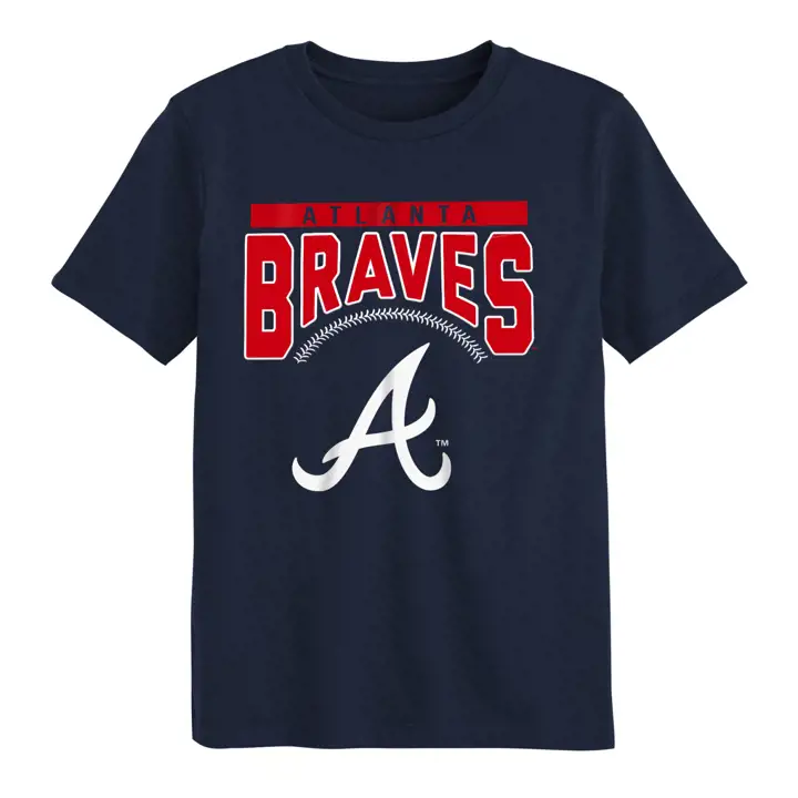 T-shirt Enfant MLB Atlanta Braves Shutout - BLEU MARINE