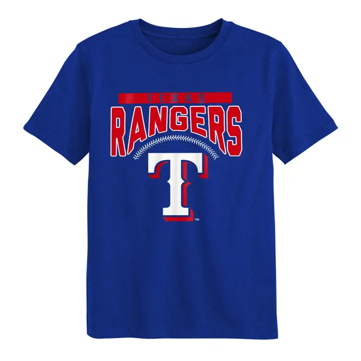 T-shirt bleu MLB Kids Texas Rangers Shutout