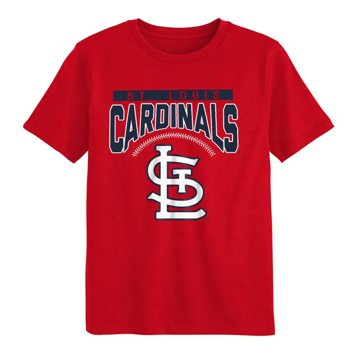 T-shirt rouge « Shutout » pour enfants MLB des ST. LOUIS CARDINALS