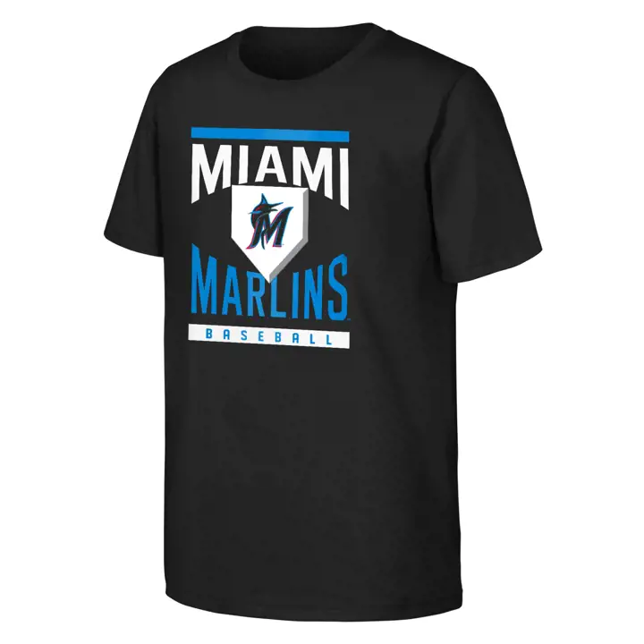 T-shirt enfant MLB Miami Marlins Loaded Bases - Noir
