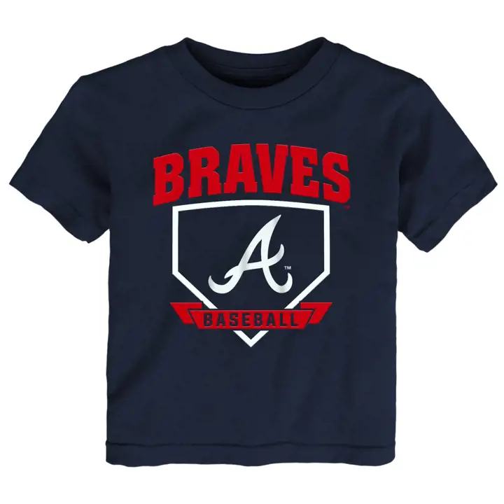 ATLANTA BRAVES MLB T-shirt de baseball enfant Domicile Runner marine