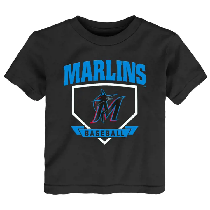 T-shirt Enfant Miami Marlins MLB Runner Domicile Noir