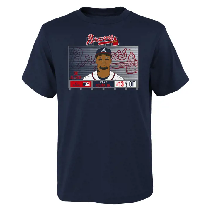 T-shirt Jumbotron marine MLB Atlanta Braves pour jeune