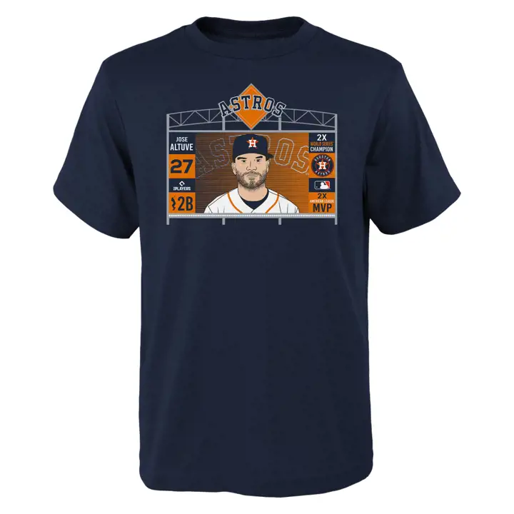 T-shirt marine Jumbotron MLB pour jeune des Houston Astros