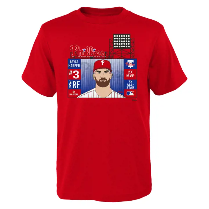 T-shirt jeunesse Philadelphia Phillies MLB Jumbotron Rouge