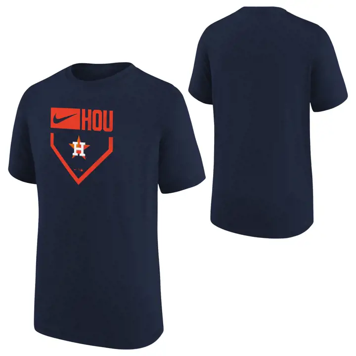T-Shirt Icône Plaque du Mouvement Domicile MLB Houston Astros Jeunesse MARINE