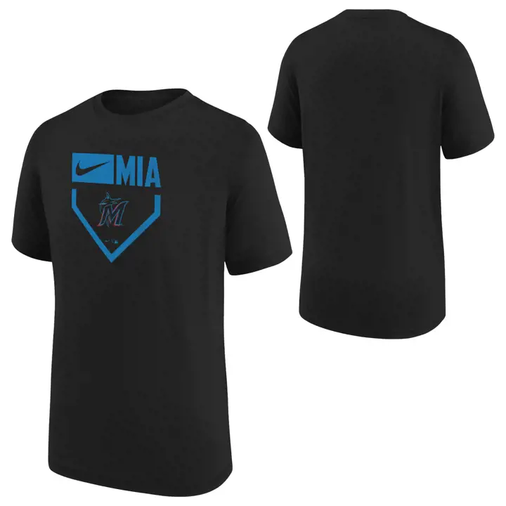 T-Shirt Icône Plaque Maison MIAMI MARLINS MLB Jeunesse NOI
