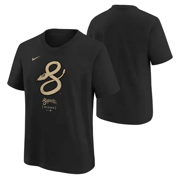 T-shirt pour jeunes ARIZONA DIAMONDBACKS MLB City Connect Logo NOIR