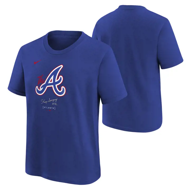 T-shirt à logo bleu ATLANTA BRAVES MLB Youth City Connect