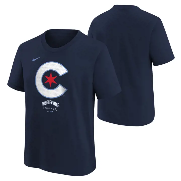 T-shirt marine à logo des Cubs de Chicago MLB Youth City Connect