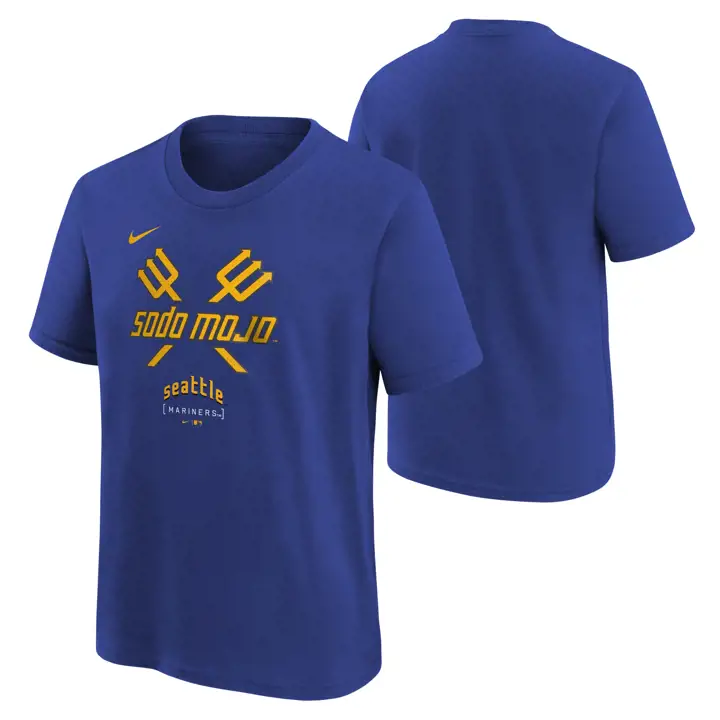 TEE-SHIRT BLEU SEATTLE MARINERS MLB YOUTH CITY CONNECT LOGO