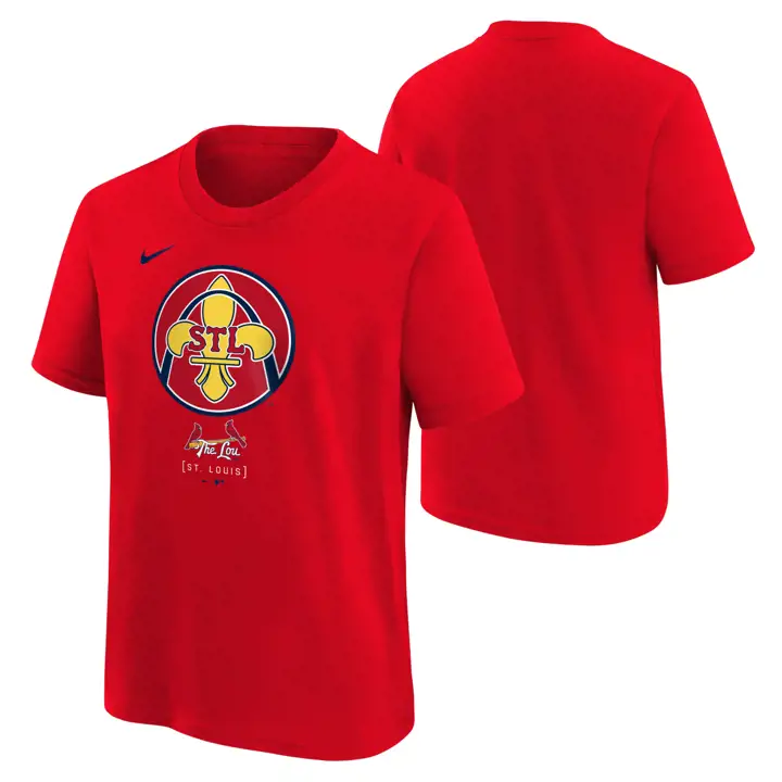 T-shirt Rouge pour Jeune MLB St. Louis Cardinals Logo City Connect