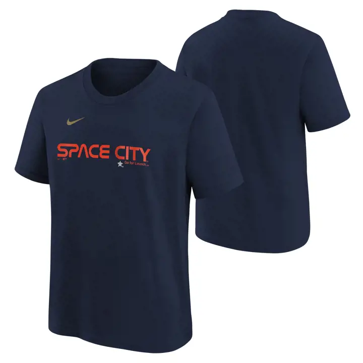 T-shirt marine Wordmark MLB Youth City Connect des HOUSTON ASTROS