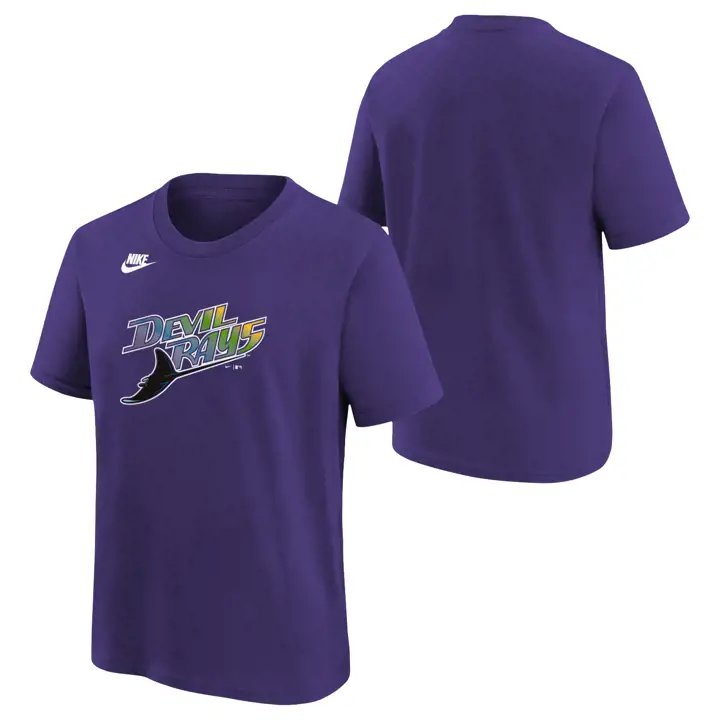 Tampa Bay Rays MLB T-shirt Coop Logo Junior Violet