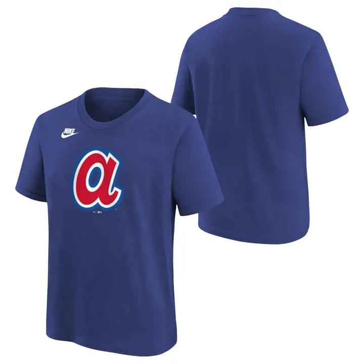 T-shirt MLB Atlanta Braves Youth Coop Logo BLEU