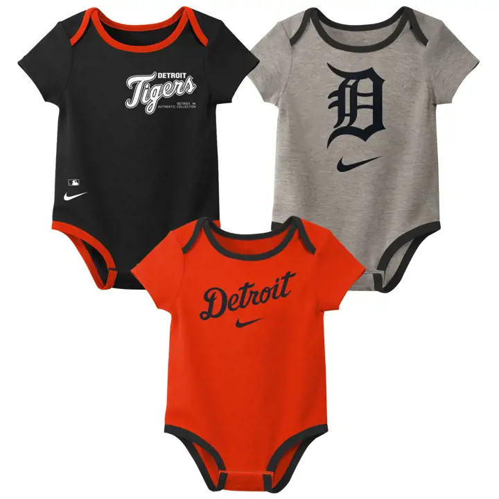 DETROIT TIGERS MLB Ensemble 3 pièces nouveau-né Nike ORG