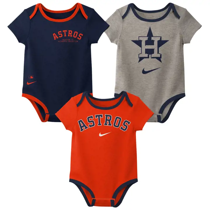 HOUSTON ASTROS MLB Ensemble 3 pièces Nike pour nouveau-né ORG
