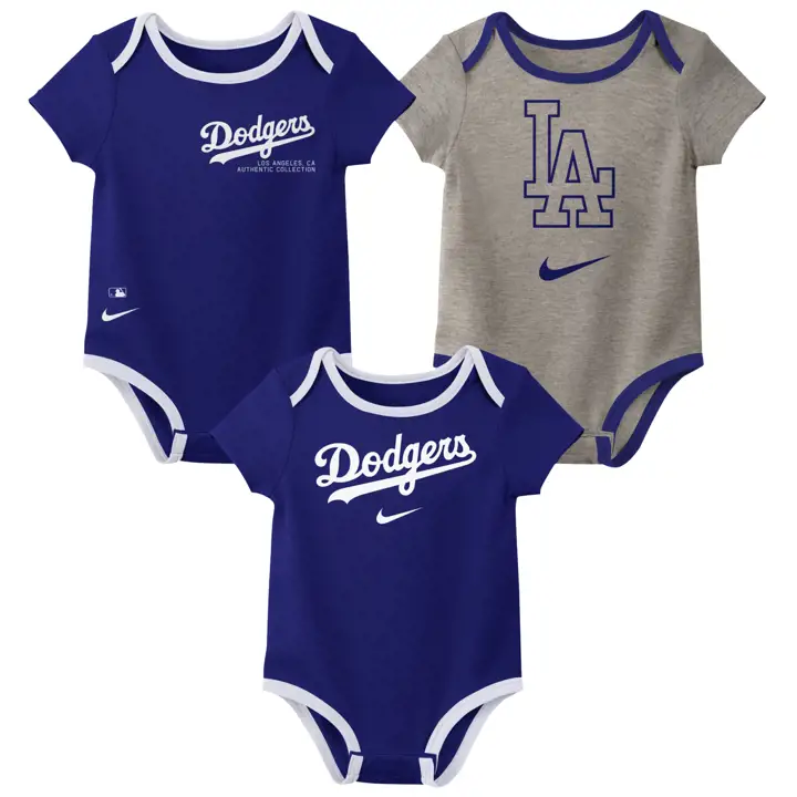 LOS ANGELES DODGERS MLB Ensemble de 3 pièces Nike pour nouveau-né bleu