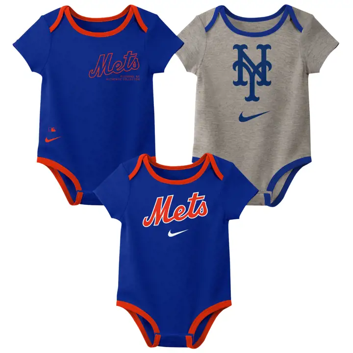 NEW YORK METS MLB Nouveau-né Nike Ensemble 3 pièces bleu