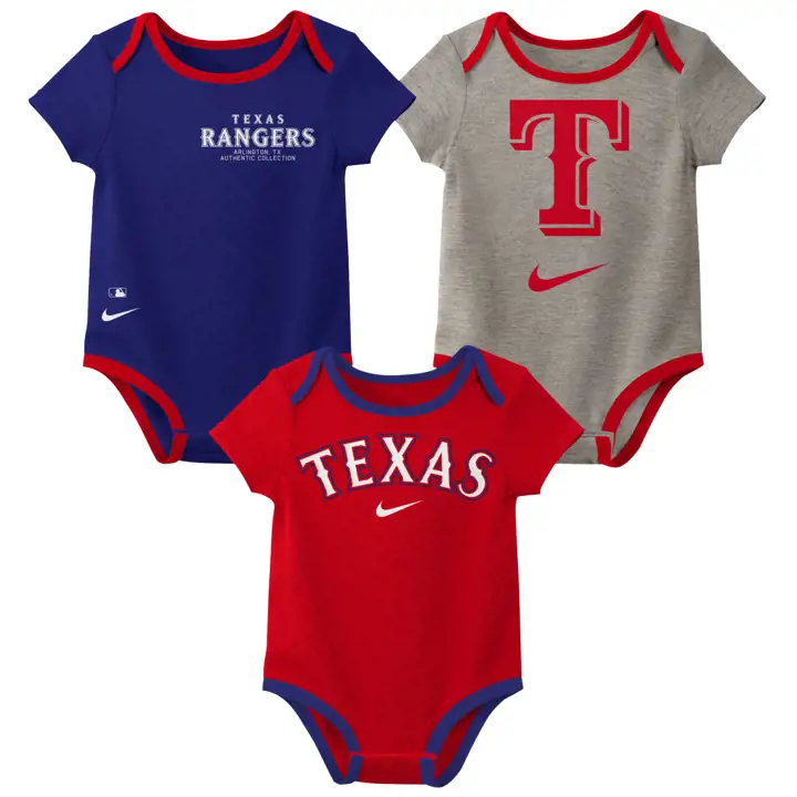 TEXAS RANGERS MLB Ensemble 3 pièces Nike pour nouveau-né bleu