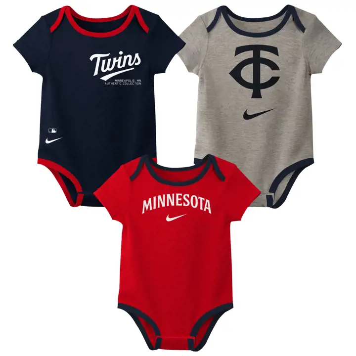 MINNESOTA TWINS MLB Ensemble Nike 3 pièces pour bébé bleu marine