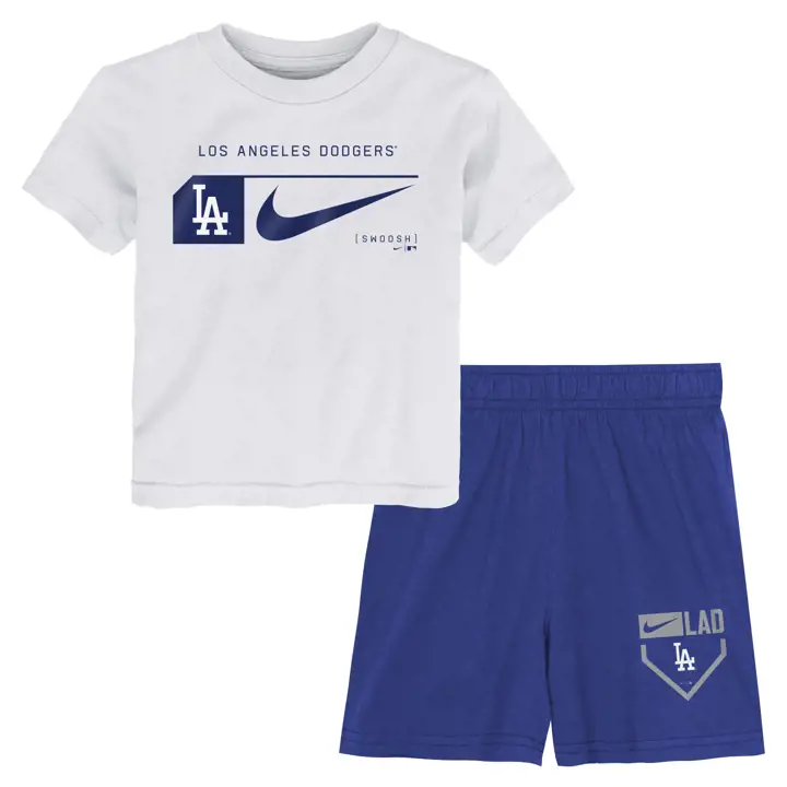 LOS ANGELES DODGERS MLB Ensemble short 2 pièces Nike pour tout-petit bleu