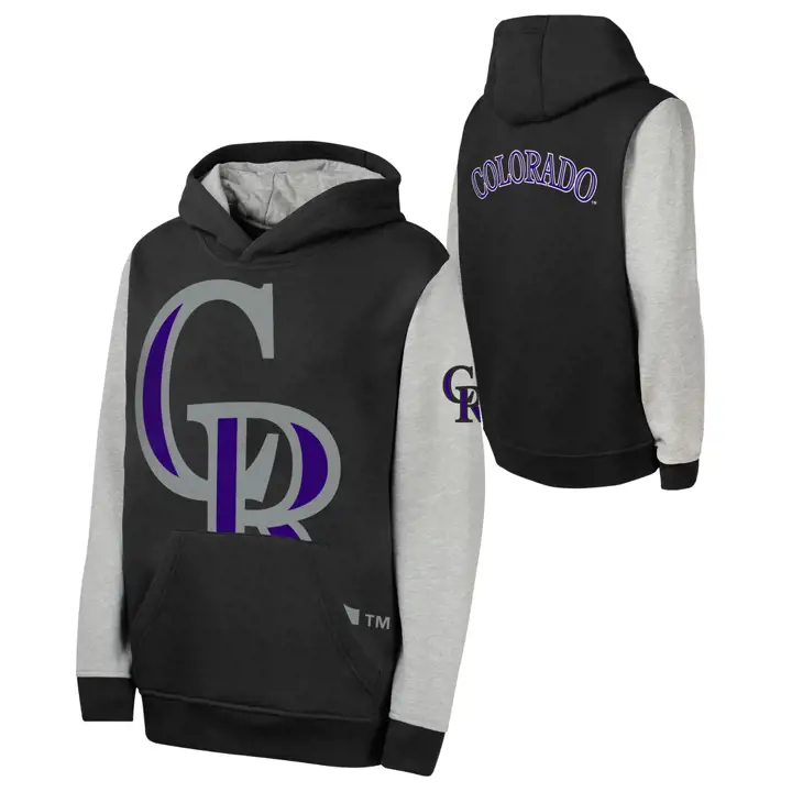 COLORADO ROCKIES MLB Sweat à Capuche Jeune Fly Ball BLK
