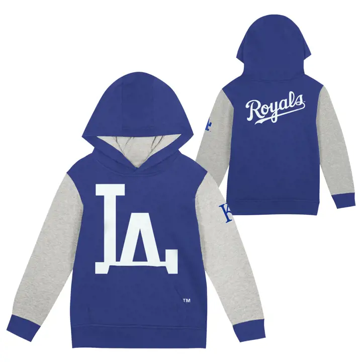 LOS ANGELES DODGERS MLB Kids Sweat à Capuche Fly Ball bleu