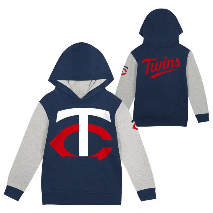 MINNESOTA TWINS MLB Kids Sweat à capuche Fly Ball bleu marine