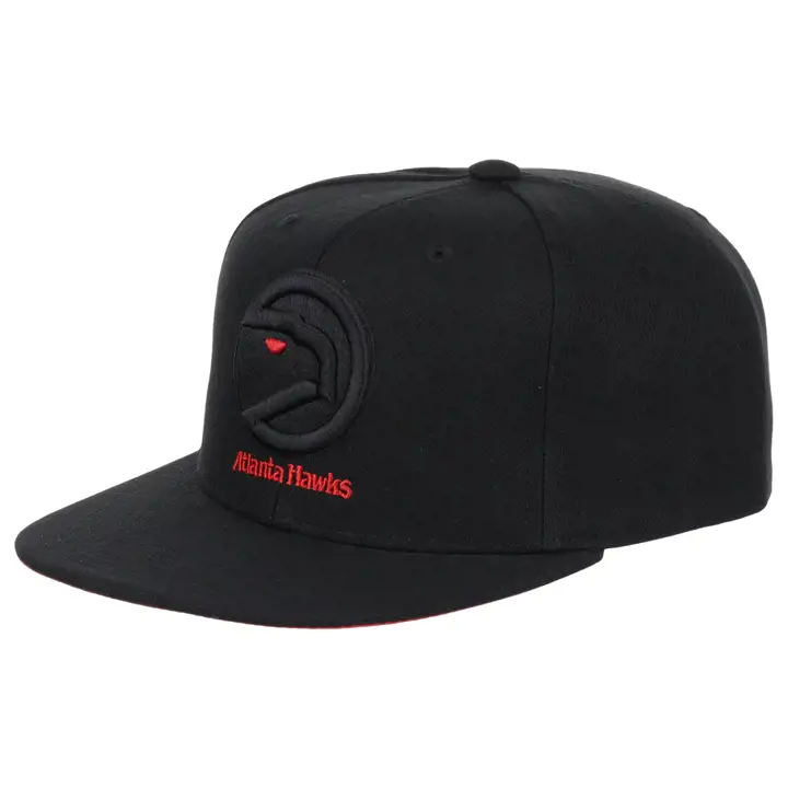 Casquette snapback Atlanta Hawks NBA MN Logo Elements NOIR/NOIR/ROUGE