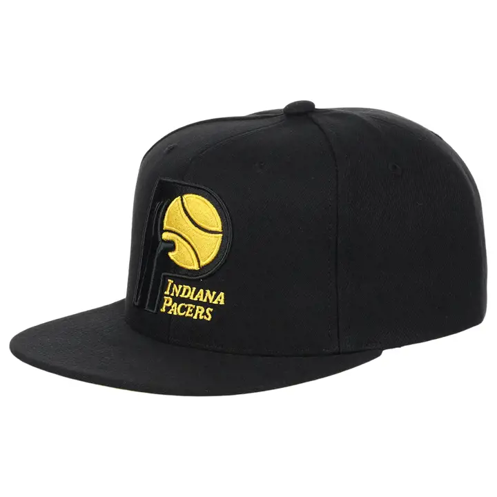Casquette ajustable « snapback » Indiana Pacers NBA MN Logo Elements Noir/Noir/Jaune