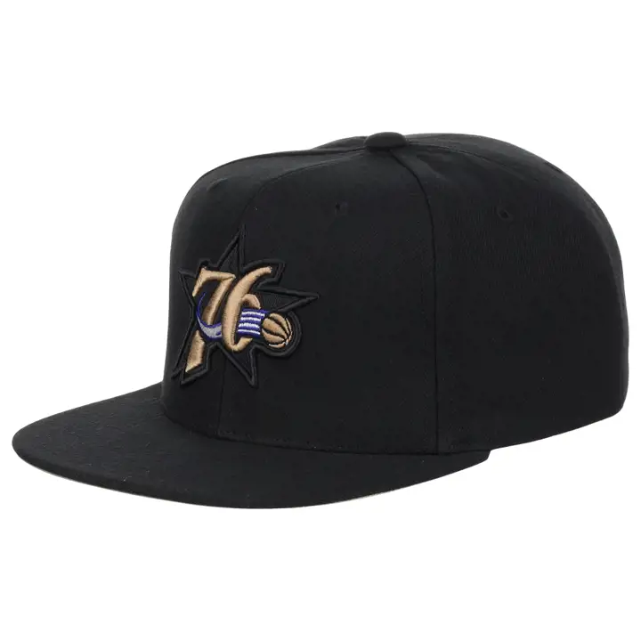 Casquette Snapback Philadelphia 76ers NBA MN Logo Elements NOIR/NOIR/GL