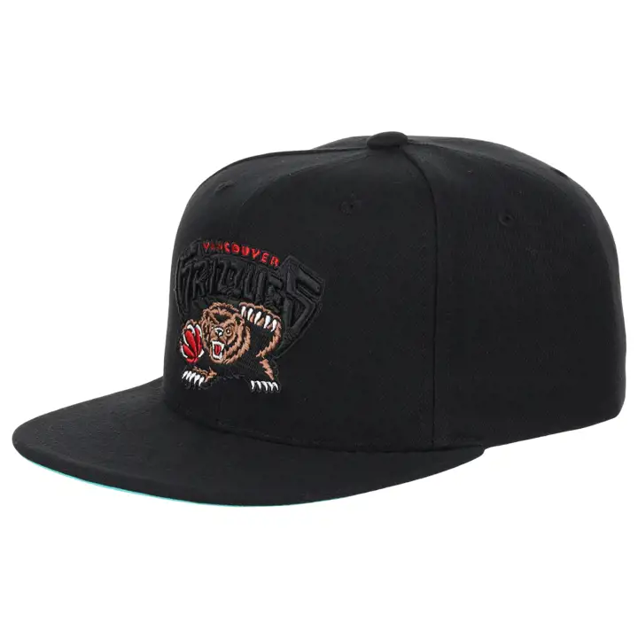 Vancouver Grizzlies NBA MN Logo Elements Snapback NOI/NOI/BLC-TURQ