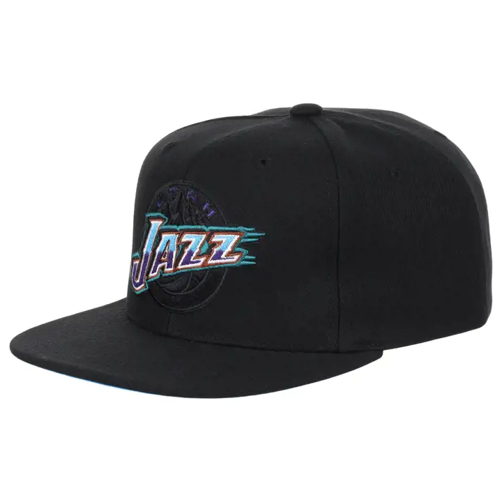 Casquette Snapback NBA MN Logo Elements Utah Jazz BLK/BLK/LBL