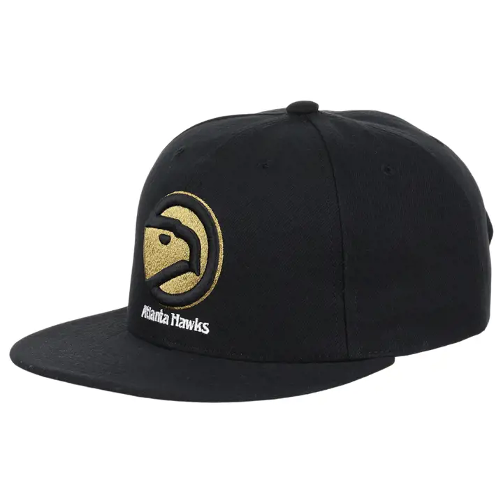 Casquette Snapback Atlanta Hawks NBA MN Or Métallisé NOI/NOI/GRI