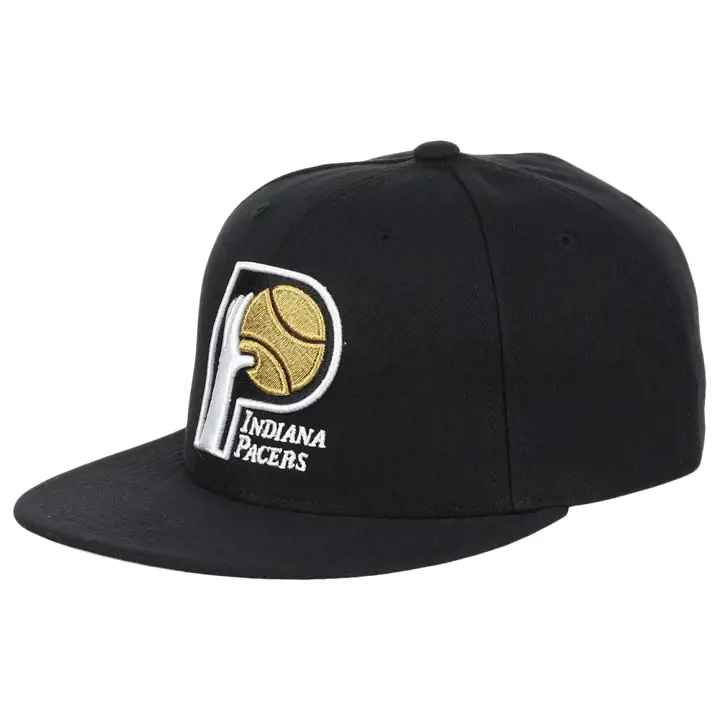 Indiana Pacers NBA MN Casquette Snapback Doré Métallique NOI/NOI/GRI