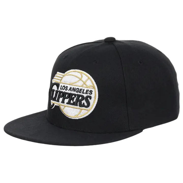 Los Angeles Clippers NBA MN Casquette Snapback Dorée Métallisée NOI/NOI/O