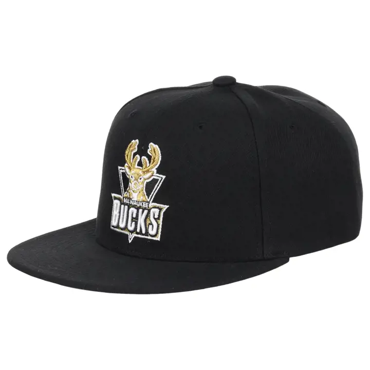 Casquette Milwaukee Bucks NBA MN métallisée or, noire, noire et grise