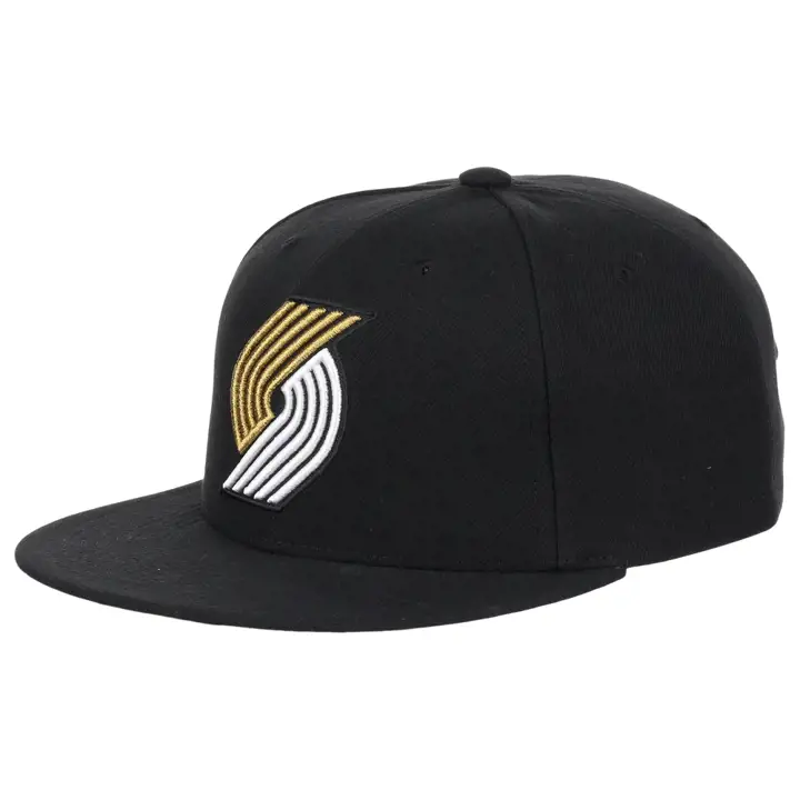 Casquette Portland Trail Blazers NBA MN Métallisé Or Noir/Noir