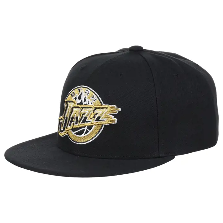 Casquette snapback Utah Jazz NBA MN dorée métallisée BLK/BLK/GRY