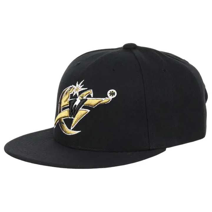 Washington Wizards NBA MN Casquette ajustée dorée métallisée N/N/G