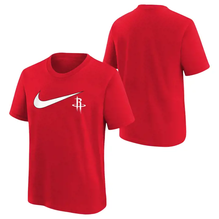 T-shirt Swoosh rouge pour jeune HOUSTON ROCKETS NBA