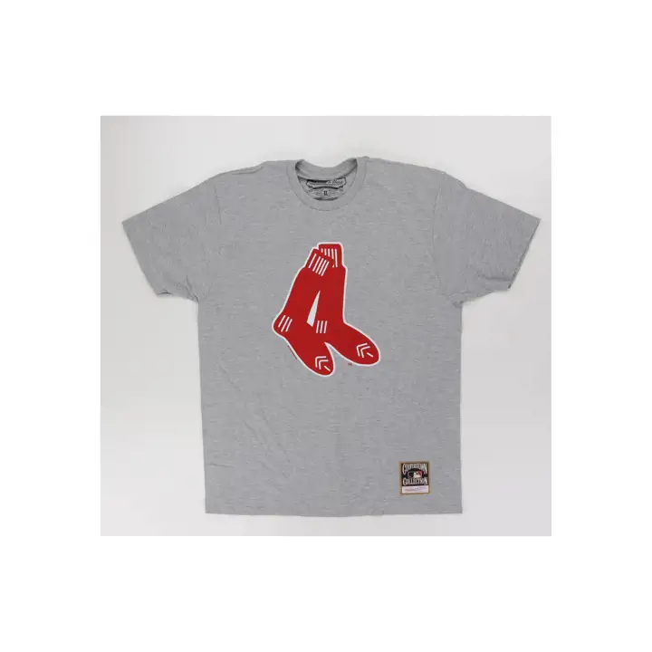 T-Shirt Boston Red Sox MLB M&N Coop Tradition GRIS
