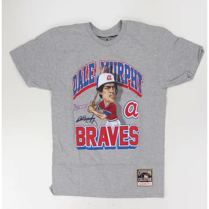 T-shirt vintage Atlanta Braves MLB Coop Caricature Dale Murphy G