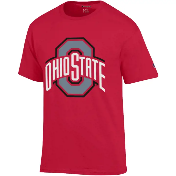 T-shirt à manches courtes Champion Ohio State Buckeyes écarlate