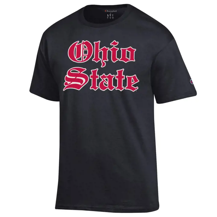 T-shirt noir à manches courtes Champion Ohio State Buckeyes