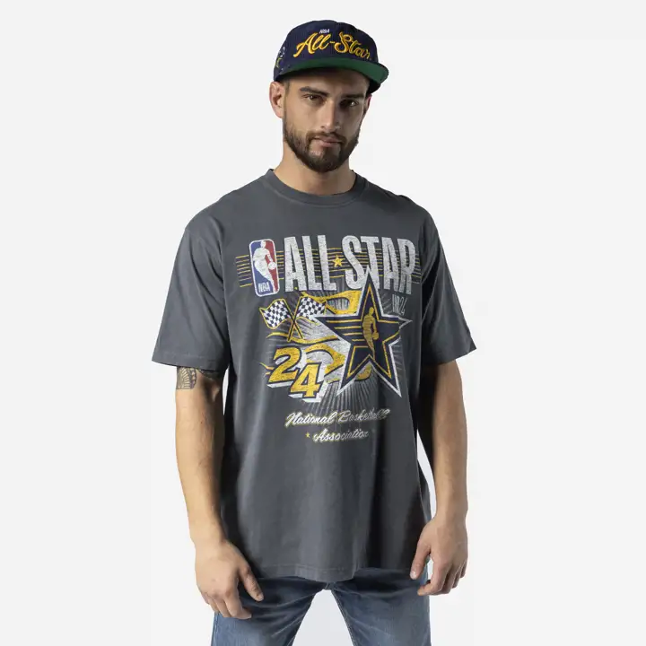T-shirt graphique All Star Game NBA logo marine