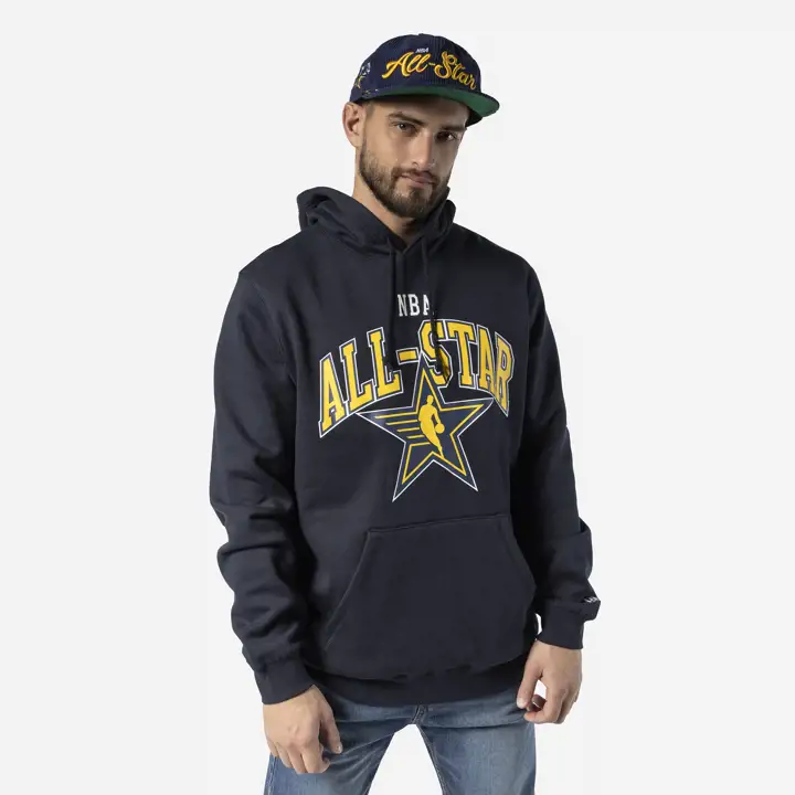 Sweat à capuche NBA All Star Game Logo bleu marine